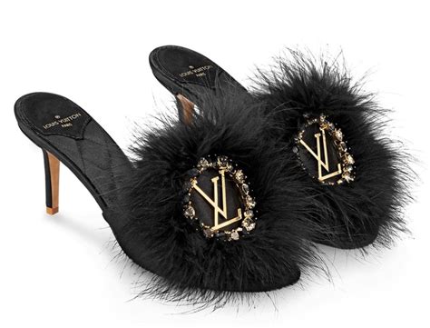 louis vuitton marabou heels|Louis Vuitton heels women.